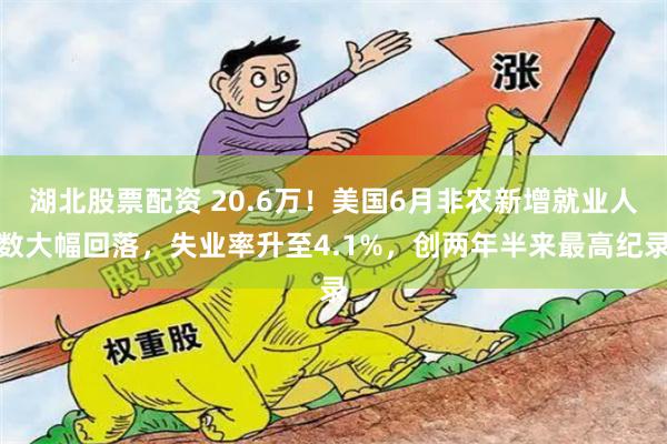 湖北股票配资 20.6万！美国6月非农新增就业人数大幅回落，失业率升至4.1%，创两年半来最高纪录